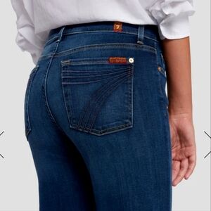 7 For All Mankind Blue Flare & Wide Leg Jeans